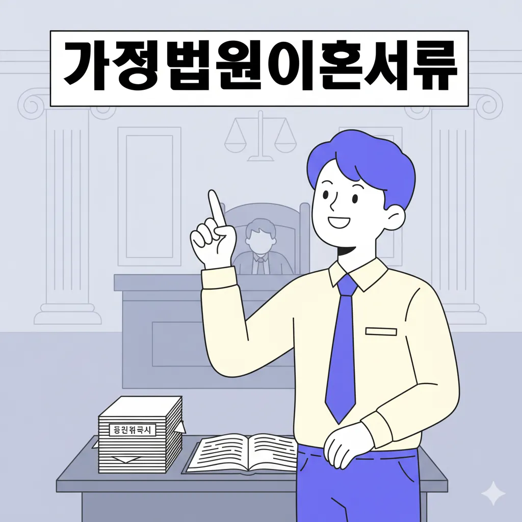 가정법원이혼서류ai이미지